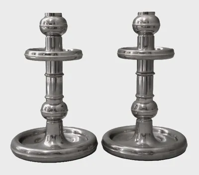 Paar vintage kandelaars