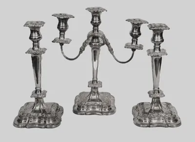 Tafelset 3 kandelaars