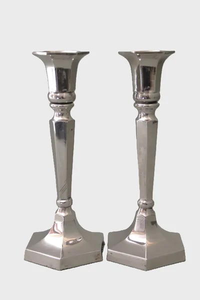 Verzilverde kandelaars